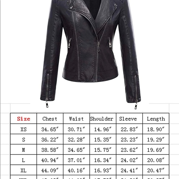 NWT Faux Leather Jacket - Picture 4 of 6